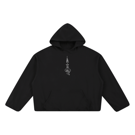 Boxy Gather-Hem Hoodie